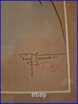 Paul Jacoulet original Japanese woodblock print Une jeune fille de Fidji 15x18