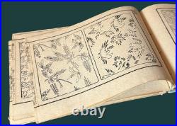 RARE Antique Takizawa Kiyoshi Japanese Woodblock Print Book 1882 Meiji Era