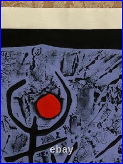 RARE Haku Maki Animal Song Ox Woodblock Print Poem 17/50 SIGNED