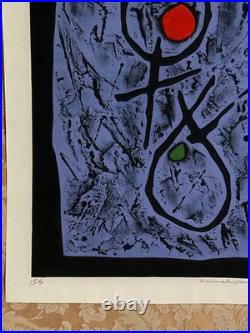 RARE Haku Maki Animal Song Ox Woodblock Print Poem 17/50 SIGNED