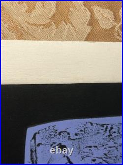 RARE Haku Maki Animal Song Ox Woodblock Print Poem 17/50 SIGNED