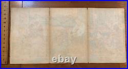 Rare Antique 3 qty Japanese Woodblock Prints Toyokuni c. 1848 1851 Triptych