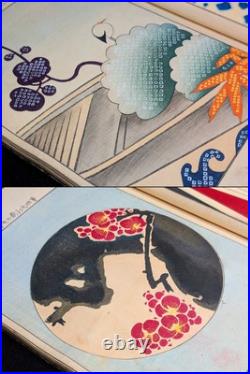 Rare/Meiji/1901's/Honda Unkindo/Japanese Woodblock Print Book/Antique