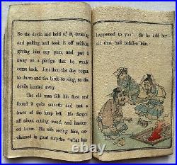Rare The Old Man and the Devils Japanese Fairy Tales No. 7 Woodblock Book