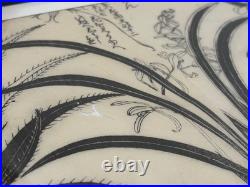 Ryotaro Uchiyama Japanese Woodblock Print Orchid Edo Authentic 1829