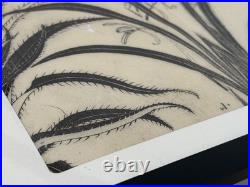 Ryotaro Uchiyama Japanese Woodblock Print Orchid Edo Authentic 1829