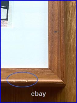 SADAO WATANABE Japanese Bible Woodblock Original Framed Signed 1995 SHARING