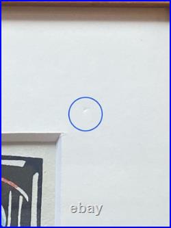 SADAO WATANABE Japanese Bible Woodblock Original Framed Signed 1995 SHARING