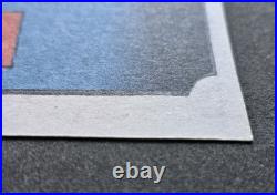 SANUKI Province Utagawa Hiroshige Japanese Woodblock Framed Art Print 18×15 VTG