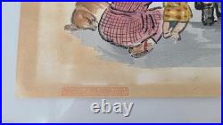 SANZO WADA A STORY TELLER JAPANESE WOODBLOCK (Printed 1950 by Kyoto-Hanga-In)