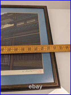 S/N Katsuyuki Nishijima Woodblock Street Scene