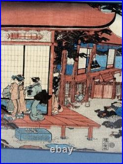 Sadahide Utagawa 1807-1873 Woodblock Print Kanadehon Chushingura 47 Ronin Act 9