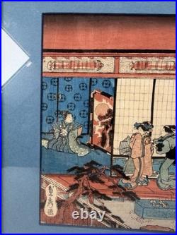 Sadahide Utagawa 1807-1873 Woodblock Print Kanadehon Chushingura 47 Ronin Act 9