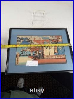 Sadahide Utagawa 1807-1873 Woodblock Print Kanadehon Chushingura 47 Ronin Act 9