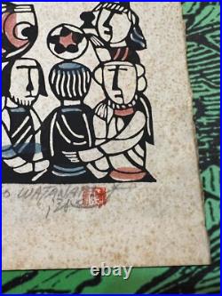 Sadao Watanabe Japanese Woodblock Print Story of the Bible Last Supper