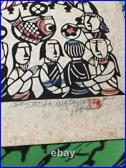 Sadao Watanabe Japanese Woodblock Print Story of the Bible Last Supper