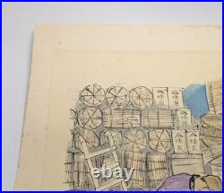 Sanzo Wada Coal Vendor Woodblock Print Occupations of Showa Japan