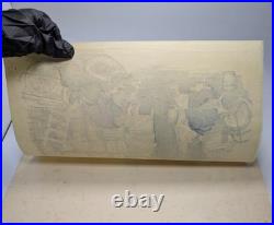 Sanzo Wada Coal Vendor Woodblock Print Occupations of Showa Japan