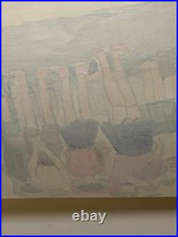 Sanzo Wada Story Teller Woodblock Print Occupations of Showa Japan kamishibai