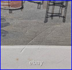 Sanzo Wada Women Weavers Woodblock Print Occupations of Showa Japan