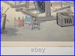 Sanzo Wada Women Weavers Woodblock Print Occupations of Showa Japan