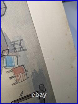 Sanzo Wada Women Weavers Woodblock Print Occupations of Showa Japan