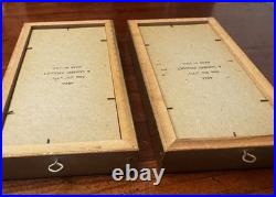 Set Of 2 Gold Framed Hosoda Eishi Woodblock Print A. Lambert Reproduction