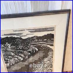 Shigeo Tochimoto Woodblock Print Landscape Jukan Daisen Framed Japan Art