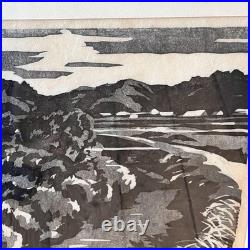 Shigeo Tochimoto Woodblock Print Landscape Jukan Daisen Framed Japan Art