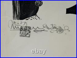 Shiko Munakata Woodblock Print Okubi No Fence