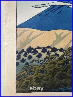 Shiro Kasamatsu Morning in Hakone UBAKO Woodblock Print like Kawase Hasui