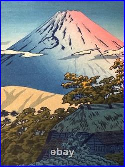 Shiro Kasamatsu Morning in Hakone UBAKO Woodblock Print like Kawase Hasui