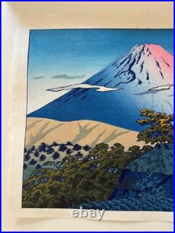 Shiro Kasamatsu Morning in Hakone UBAKO Woodblock Print like Kawase Hasui