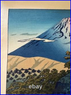Shiro Kasamatsu Morning in Hakone UBAKO Woodblock Print like Kawase Hasui