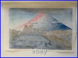 Shiro Kasamatsu Morning in Hakone UBAKO Woodblock Print like Kawase Hasui