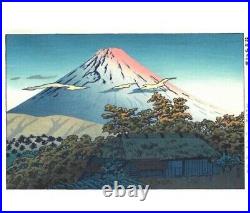 Shiro Kasamatsu Woodblock Print Vintage Japanese Shin-Hanga Morning Hakone Japan