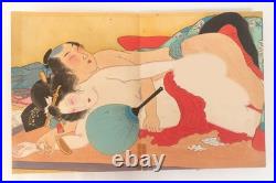 Shunga Ukiyoe Erotic Japanese woodblock print Book Author unknown (K00869)