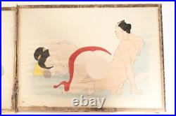 Shunga Ukiyoe Japanese woodblock print album Book Eisen Tomioka (K00870)