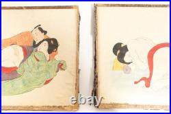 Shunga Ukiyoe Japanese woodblock print album Book Eisen Tomioka (K00870)