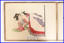Shunga Ukiyoe Japanese woodblock print album Book Eisen Tomioka (K00870)