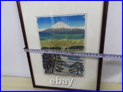 Shusha Urata Japanese Woodblock Print Harukaze Mount Fuji Landscape 1990 Showa