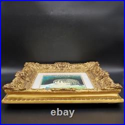 Shuzo Ikeda Katakuri Woodblock Print Signed Framed Art Wall Hanging Japan