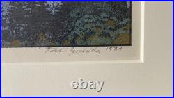 TOSHI YOSHIDA (1911-1995) Early Spring in Azumino Woodblock Posthumous Edition
