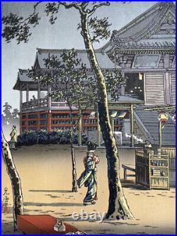 TSUCHIYA KOITSU Japanese Woodblock Print Ueno Kiyomizu-do