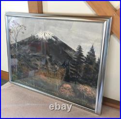 Tadashi Kobayashi Woodblock Print Late Autumn Mount Fuji Landscape Original