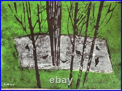 Tadashige Ono TORI BIRDS Woodblock Print