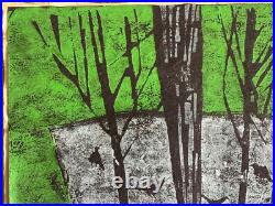 Tadashige Ono TORI BIRDS Woodblock Print