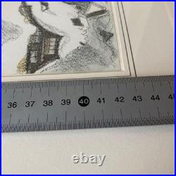 Takehiko Hirocho Snowy Tamugimata Woodblock Print Framed Signed Edition 13/60