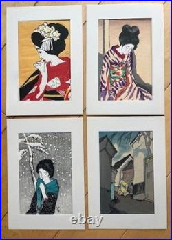 Takehisa Yumeji Woodblock Postcard Collection 22/24 Complete Kato Hanga Institut