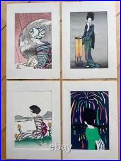 Takehisa Yumeji Woodblock Postcard Collection 22/24 Complete Kato Hanga Institut